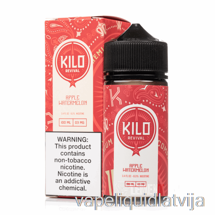 ābolu Arbūzs - Kilo Revival - 100ml 0mg Vape šķidrums